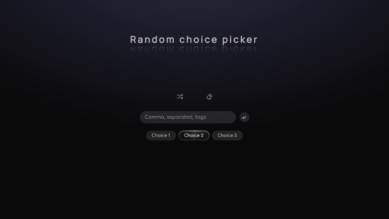 Random Choice Picker